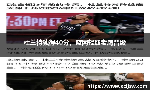 杜兰特独得40分，篮网轻取老鹰晋级